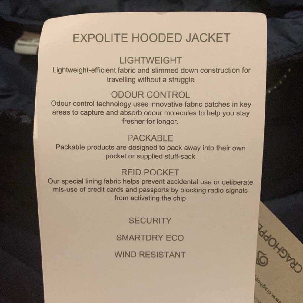 NWT Craghoppers thermopro exploit hooded jacket size 8/M - Picture 10 of 10